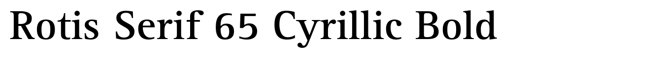 Rotis Serif 65 Cyrillic Bold